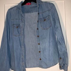 Forever 21 Blue Denim Shirt